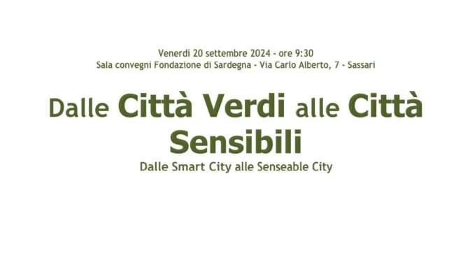 Dalle città verdi alle città sensibili